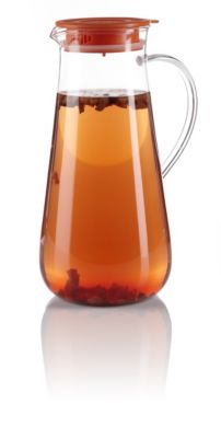 Iced Tea Pitcher with Orange Lid